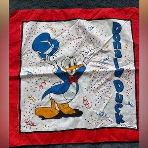 Donald Duck Red and White Bandana